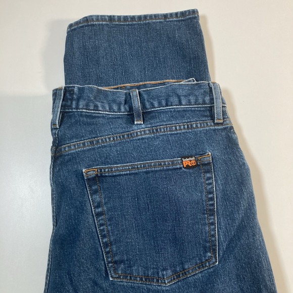 Timberland PRO Flex Jeans 40x32 Blue Stretch Denim Med Wash Workwear - Picture 1 of 10